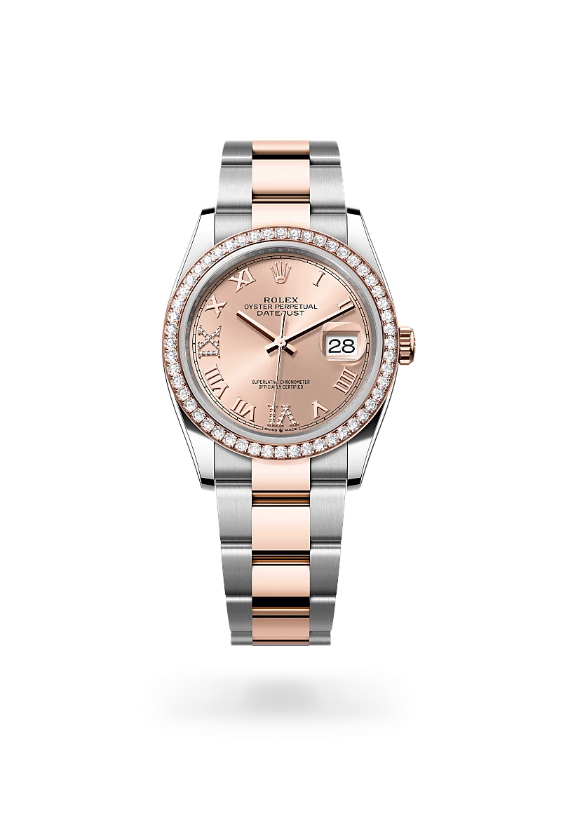Rolex Datejust in Everose Rolesor - combination of Oystersteel and Everose gold, M126281RBR-0016 - Shreve Palo Alto