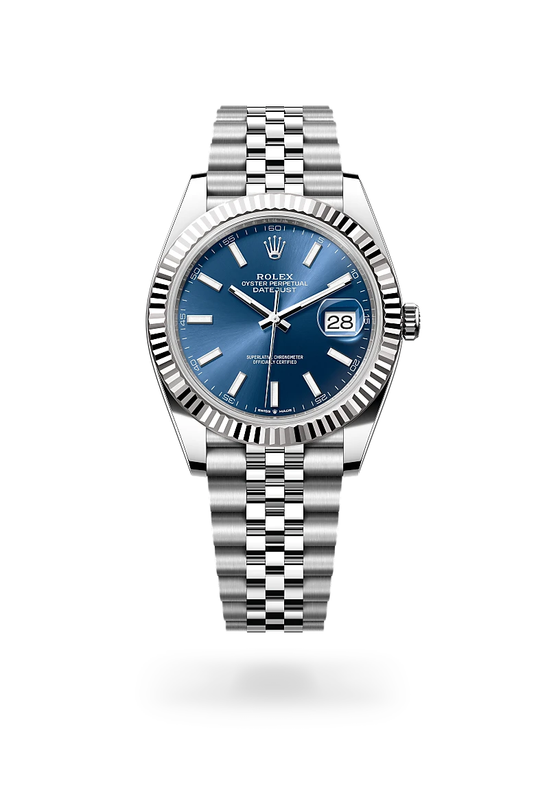 Rolex Datejust in White Rolesor - combination of Oystersteel and white gold, M126334-0002 - Shreve Palo Alto