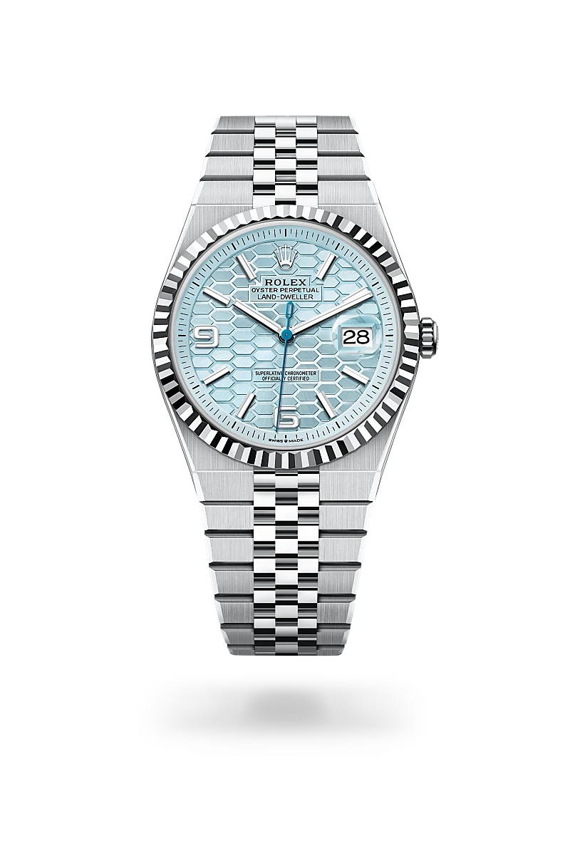 Rolex Land-Dweller in Platinum, M127336-0001 - Shreve Palo Alto