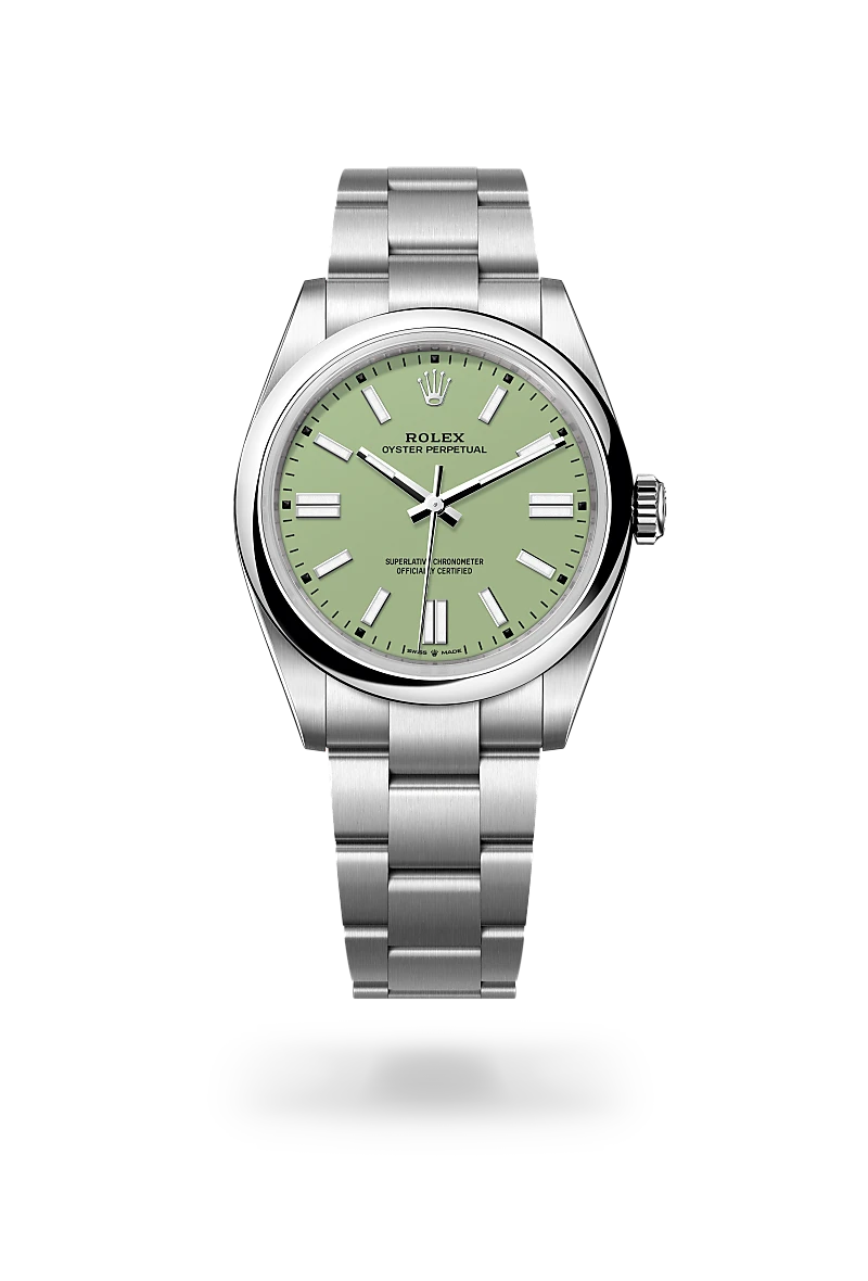 Rolex Oyster Perpetual in Oystersteel, M134300-0006 - Shreve Palo Alto