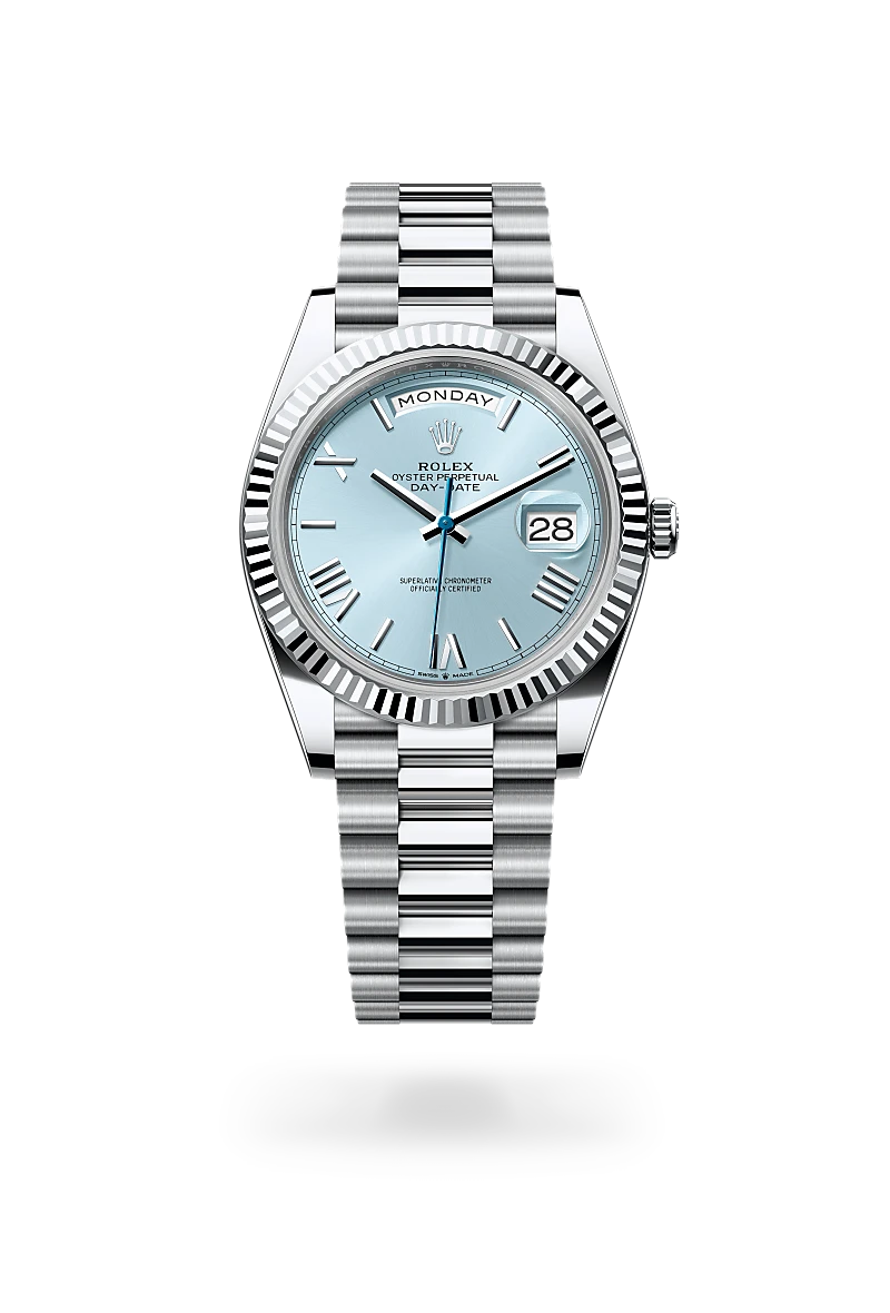 Rolex Day-Date in Platinum, M228236-0012 - Shreve Palo Alto