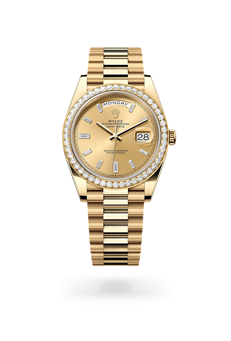 Rolex Day-Date in 18 kt yellow gold, M228348RBR-0002 - Shreve Palo Alto