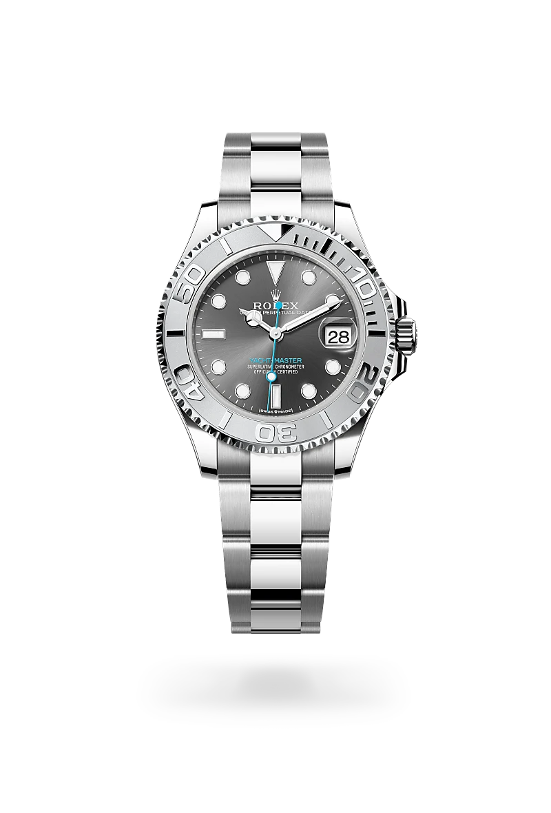 Rolex Yacht-Master in Rolesium - combination of Oystersteel and platinum, M268622-0002 - Shreve Palo Alto