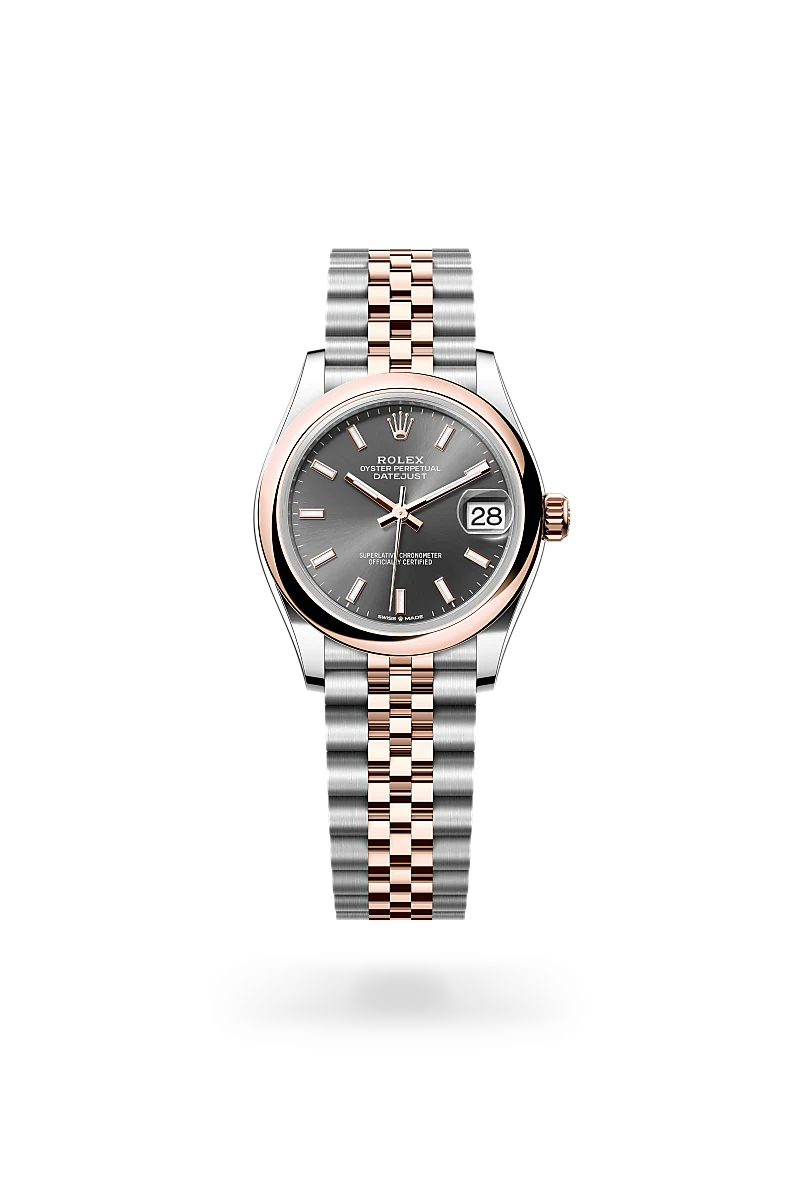 Rolex Datejust in Everose Rolesor - combination of Oystersteel and Everose gold, M278241-0018 - Shreve Palo Alto