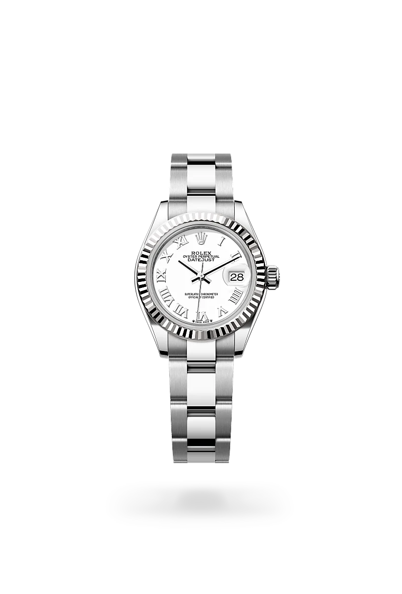 Rolex Lady-Datejust in White Rolesor - combination of Oystersteel and white gold, M279174-0020 - Shreve Palo Alto
