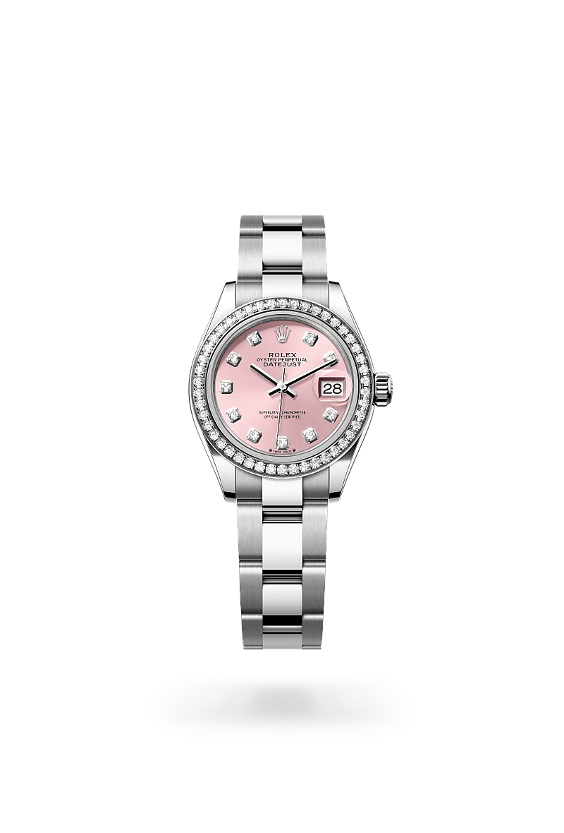 Rolex Lady-Datejust in White Rolesor - combination of Oystersteel and white gold, M279384RBR-0004 - Shreve Palo Alto