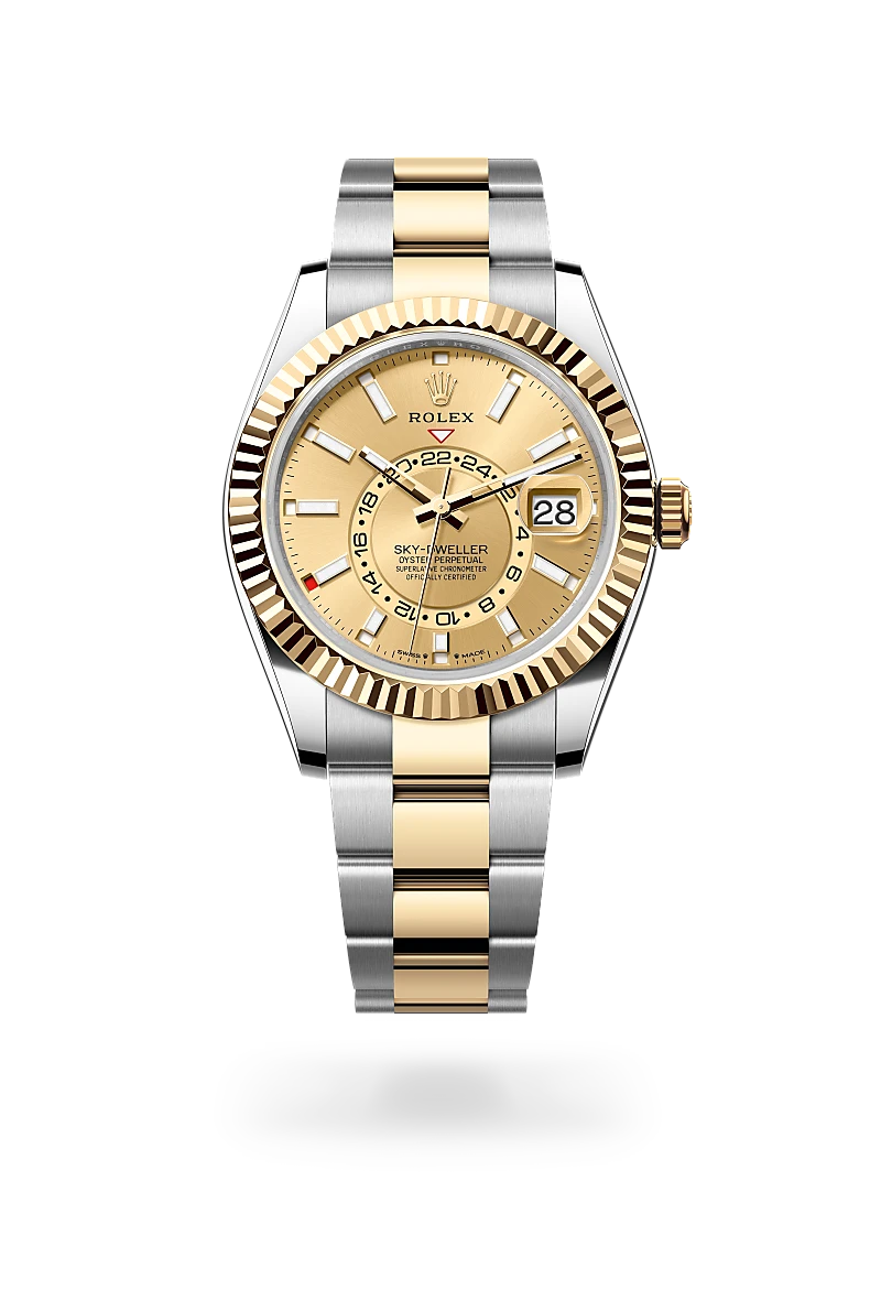 Rolex Sky-Dweller in Yellow Rolesor - combination of Oystersteel and yellow gold, M336933-0001 - Shreve Palo Alto