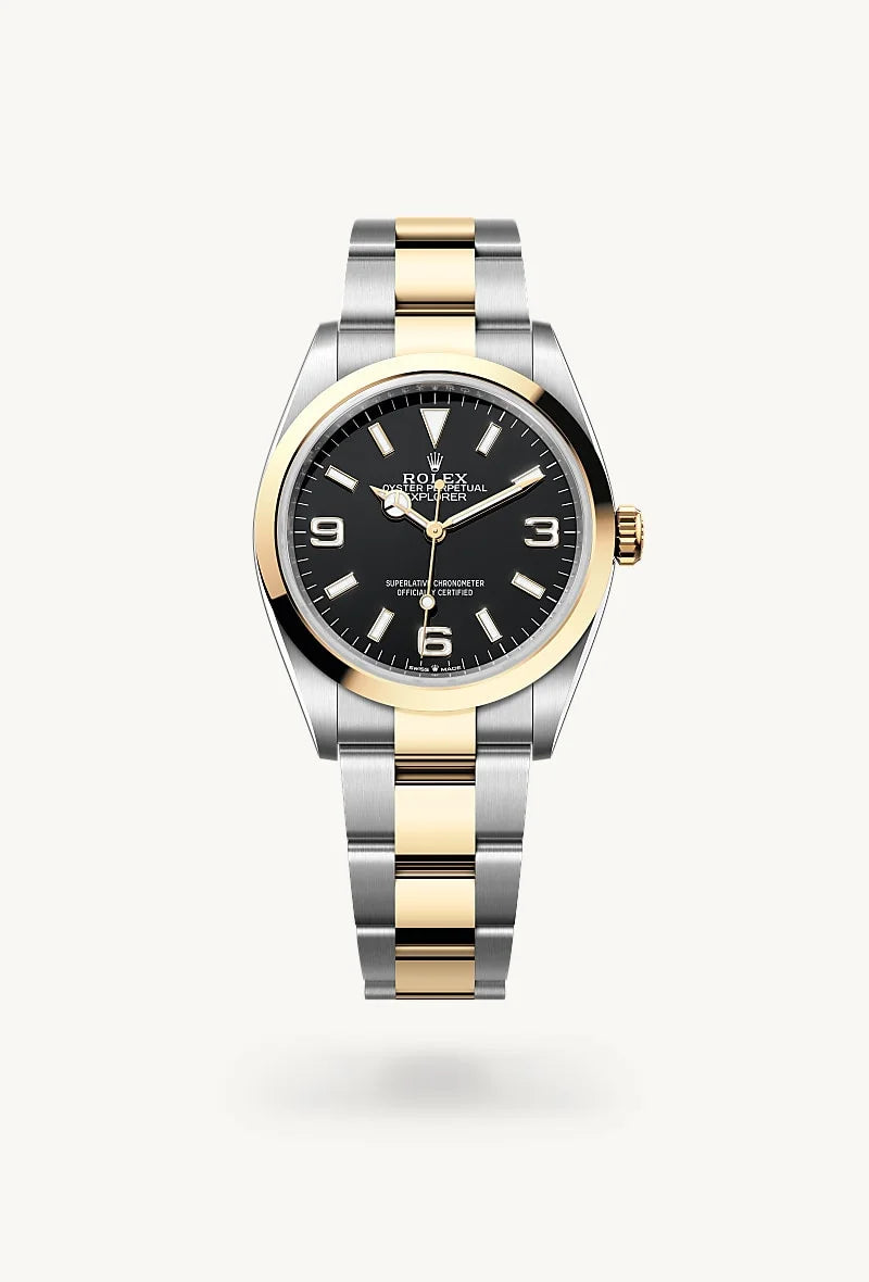 Rolex Explorer 36 Yellow Rolesor - combination of Oystersteel and yellow gold, M124273-0001