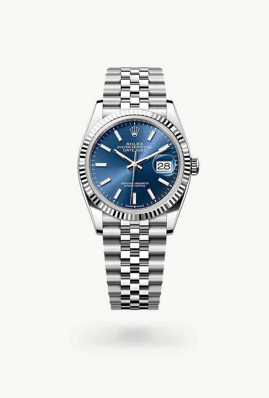 rolex Datejust in White Rolesor - combination of Oystersteel and white gold, M126234-0017 - Rolex Boutique - Palo Alto