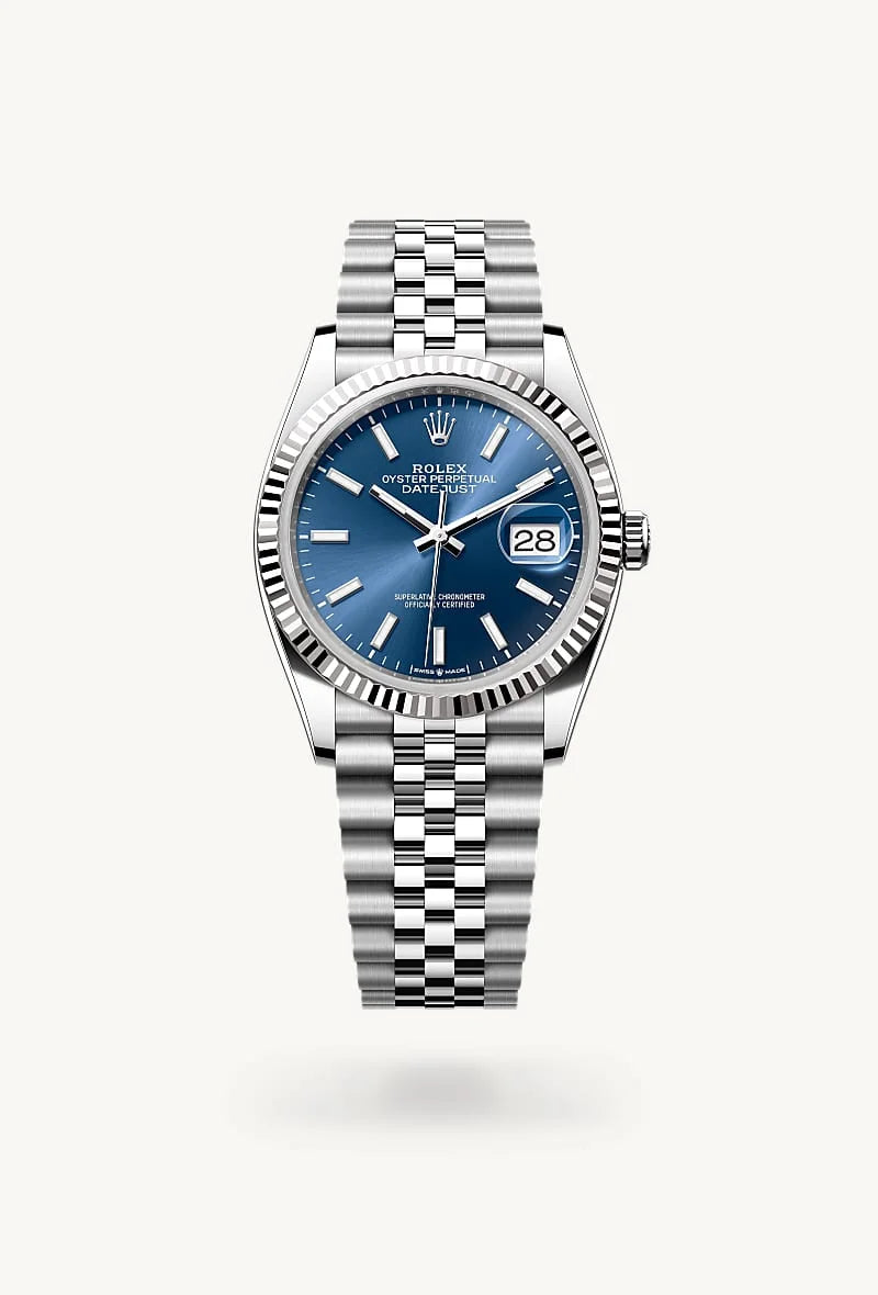 Rolex Datejust in White Rolesor - combination of Oystersteel and white gold, M126234-0017 - Rolex Boutique Palo Alto