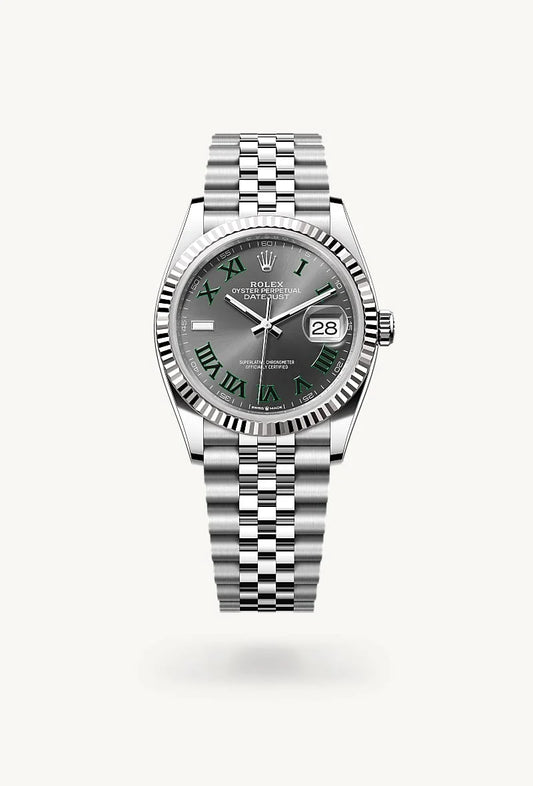 rolex Datejust in White Rolesor - combination of Oystersteel and white gold, M126234-0045 - Rolex Boutique - Palo Alto