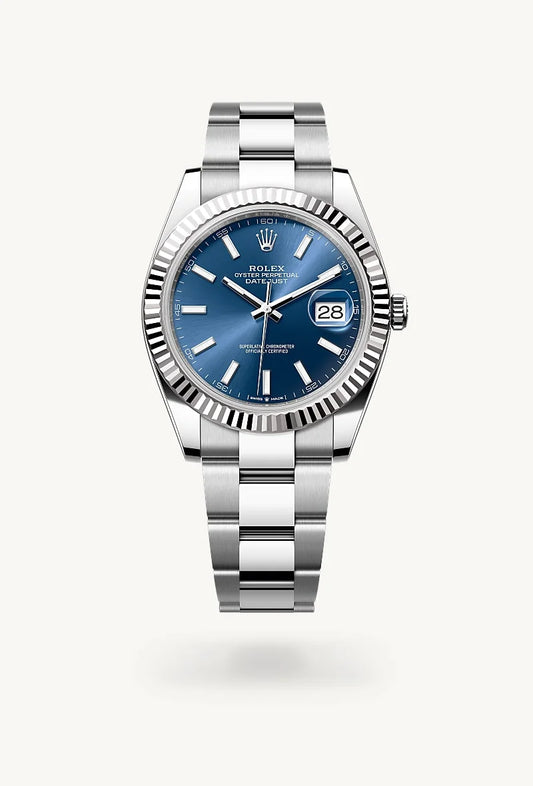 rolex Datejust in White Rolesor - combination of Oystersteel and white gold, M126334-0001 - Rolex Boutique - Palo Alto