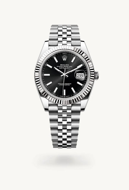 rolex Datejust in White Rolesor - combination of Oystersteel and white gold, M126334-0018 - Rolex Boutique - Palo Alto