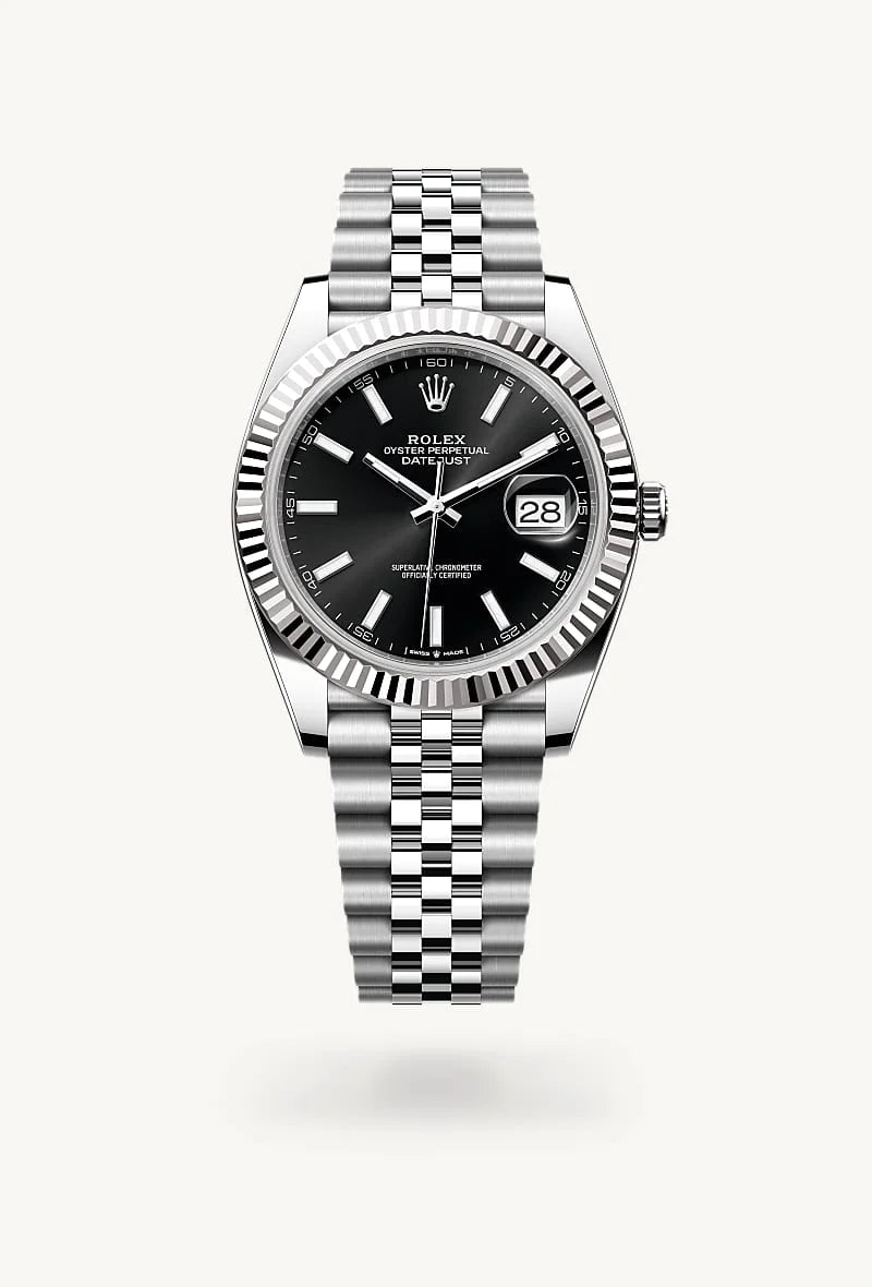 Rolex Datejust in White Rolesor - combination of Oystersteel and white gold, M126334-0018 - Rolex Boutique Palo Alto