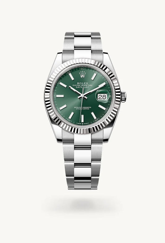 rolex Datejust in White Rolesor - combination of Oystersteel and white gold, M126334-0027 - Rolex Boutique - Palo Alto