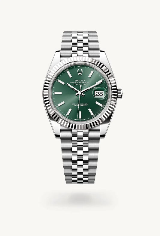 rolex Datejust in White Rolesor - combination of Oystersteel and white gold, M126334-0028 - Rolex Boutique - Palo Alto