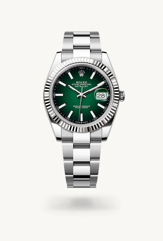 rolex Datejust in White Rolesor - combination of Oystersteel and white gold, M126334-0033 - Rolex Boutique - Palo Alto