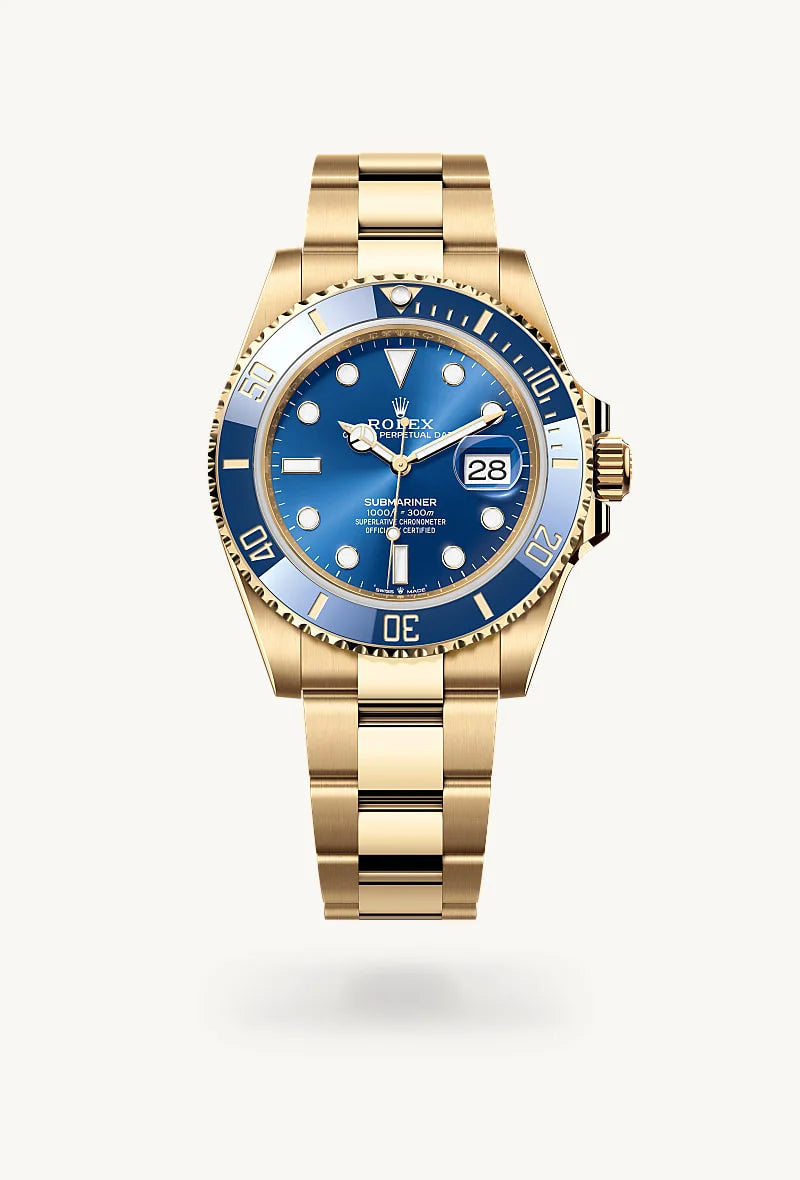 Rolex Submariner in 18 kt yellow gold, M126618LB-0002 - Rolex Boutique Palo Alto