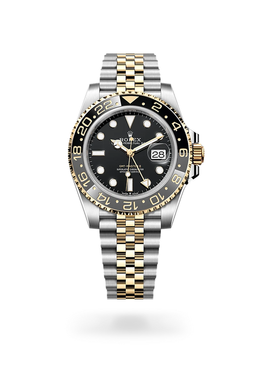 rolex GMT-Master II in Yellow Rolesor - combination of Oystersteel and yellow gold, M126713GRNR-0001 - Rolex Boutique - Palo Alto