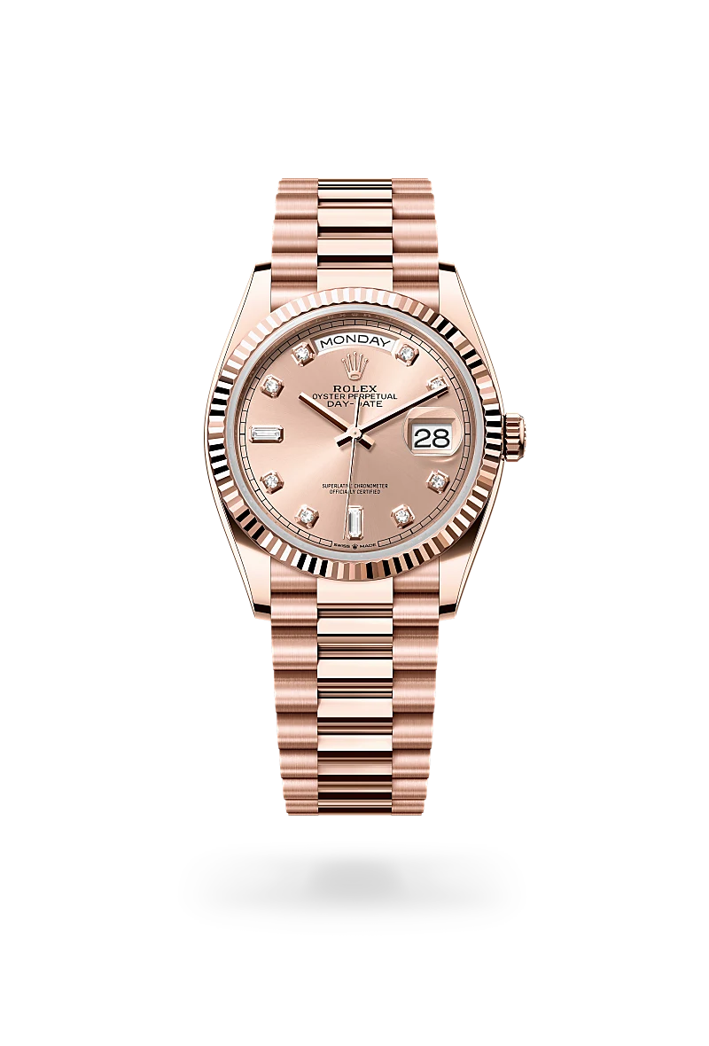 Rolex Day-Date in 18 kt Everose gold, M128235-0009 - Smart Age Solutions