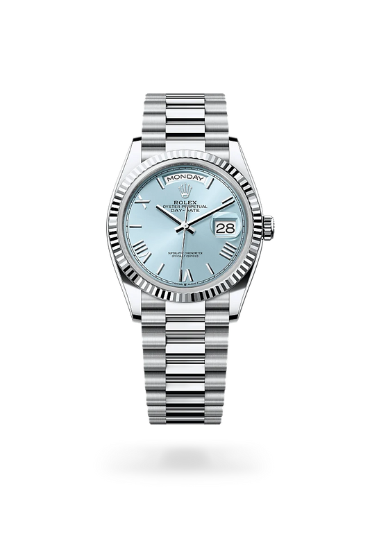 rolex Day-Date in Platinum, M128236-0018 - Rolex Boutique - Palo Alto