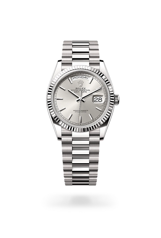 rolex Day-Date in 18 kt white gold, M128239-0005 - Rolex Boutique - Palo Alto