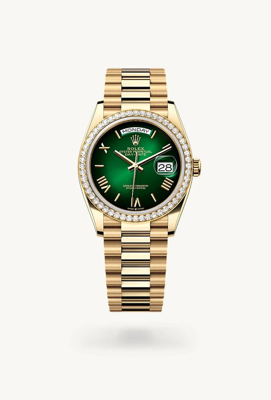 rolex Day-Date in 18 kt yellow gold, M128348RBR-0068 - Rolex Boutique - Palo Alto