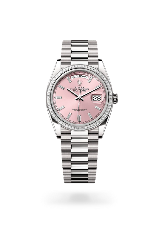 rolex Day-Date in 18 kt white gold, M128399TBR-0029 - Rolex Boutique - Palo Alto