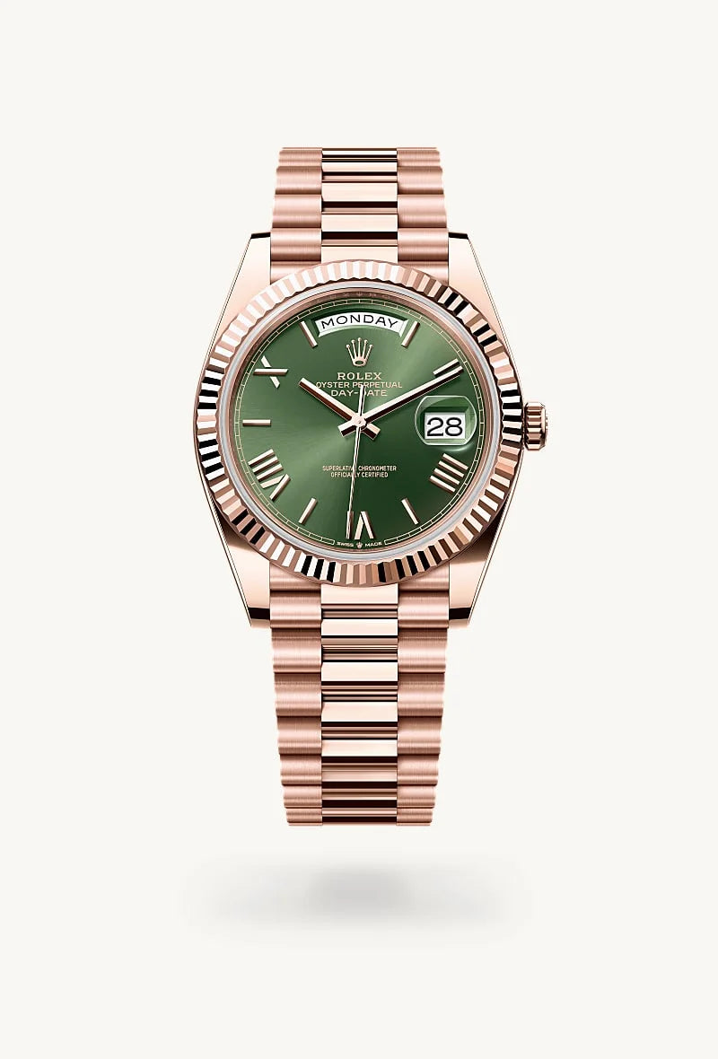 Rolex Day-Date in 18 kt Everose gold, M228235-0025 - Rolex Boutique Palo Alto