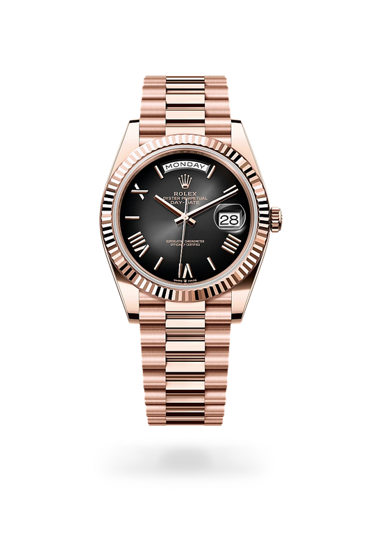 rolex Day-Date in 18 kt Everose gold, M228235-0055 - Rolex Boutique - Palo Alto