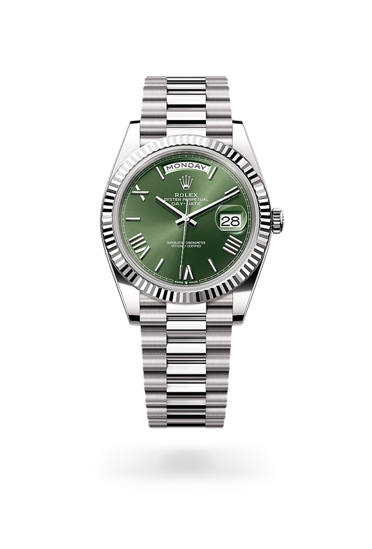rolex Day-Date in 18 kt white gold, M228239-0033 - Rolex Boutique - Palo Alto