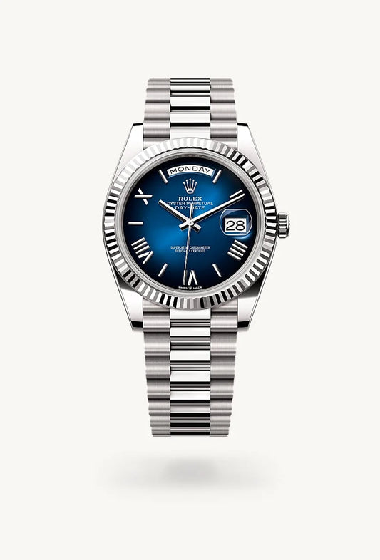 rolex Day-Date in 18 kt white gold, M228239-0076 - Rolex Boutique - Palo Alto