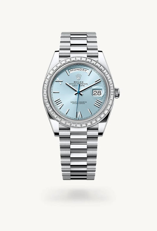rolex Day-Date in Platinum, M228396TBR-0030 - Rolex Boutique - Palo Alto