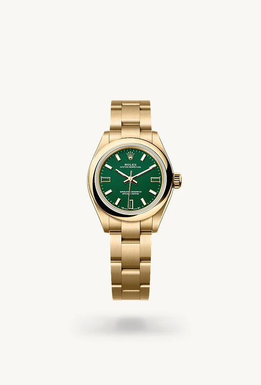 rolex Oyster Perpetual in 18 kt yellow gold, M276208-0002 - Rolex Boutique - Palo Alto