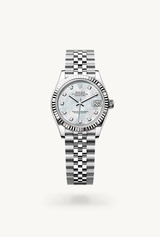 rolex Datejust in White Rolesor - combination of Oystersteel and white gold, M278274-0006 - Rolex Boutique - Palo Alto