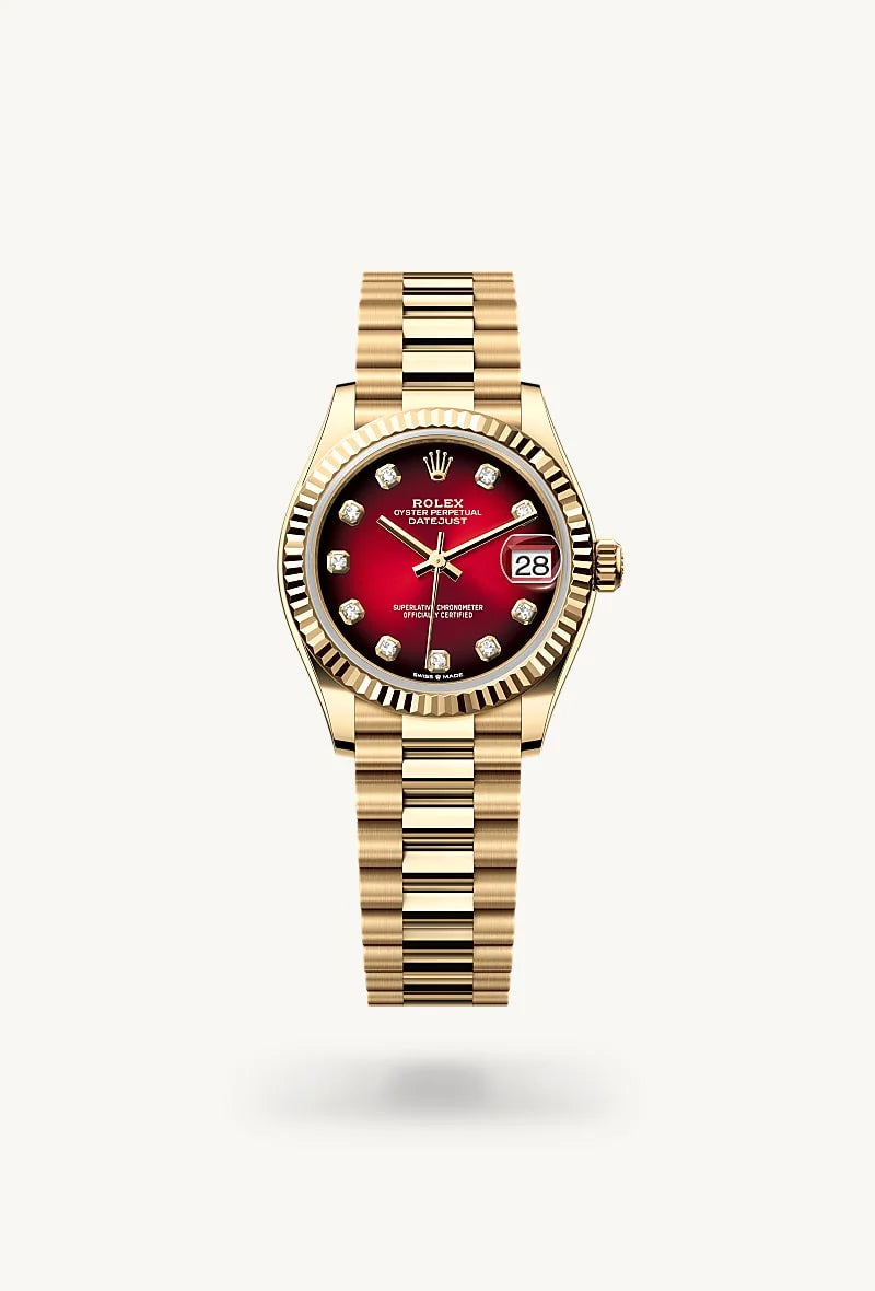 Rolex Datejust in 18 kt yellow gold, M278278-0049 - Rolex Boutique Palo Alto