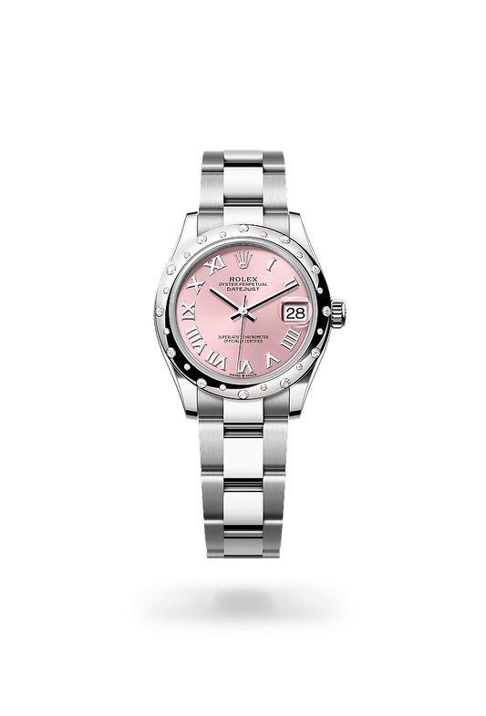 rolex Datejust in White Rolesor - combination of Oystersteel and white gold, M278344RBR-0021 - Rolex Boutique - Palo Alto