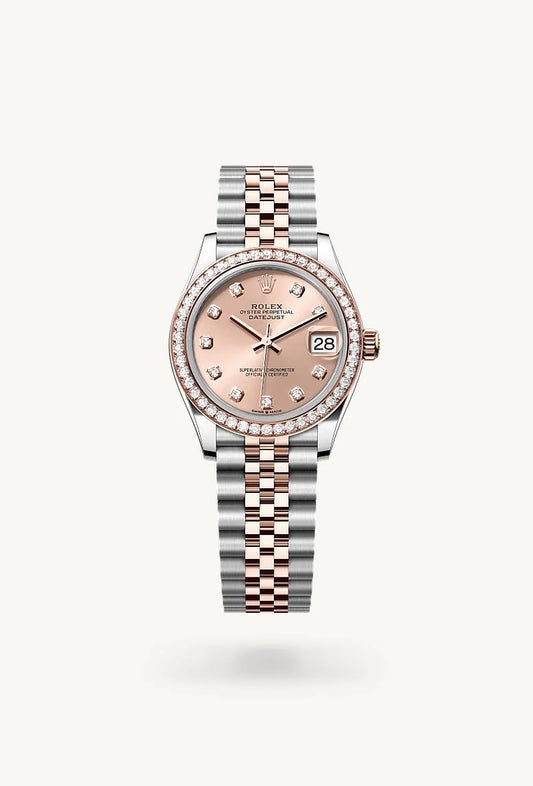 rolex Datejust in Everose Rolesor - combination of Oystersteel and Everose gold, M278381RBR-0024 - Rolex Boutique - Palo Alto