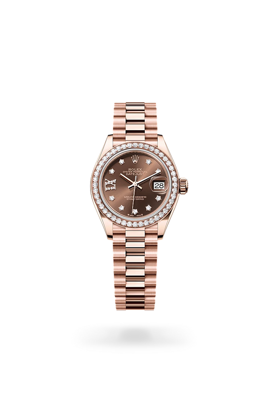 rolex Lady-Datejust in 18 kt Everose gold, M279135RBR-0001 - Rolex Boutique - Palo Alto