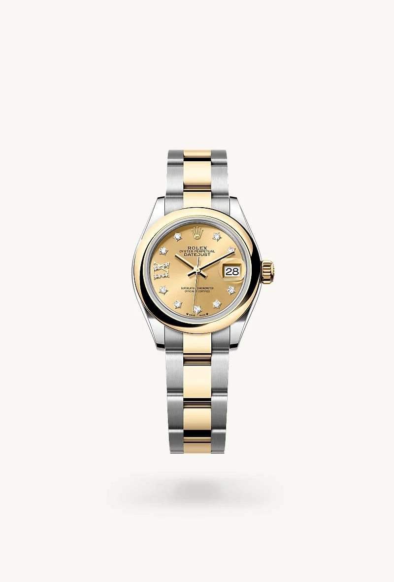 Rolex Lady-Datejust in Yellow Rolesor - combination of Oystersteel and yellow gold, M279163-0021 - Rolex Boutique Palo Alto