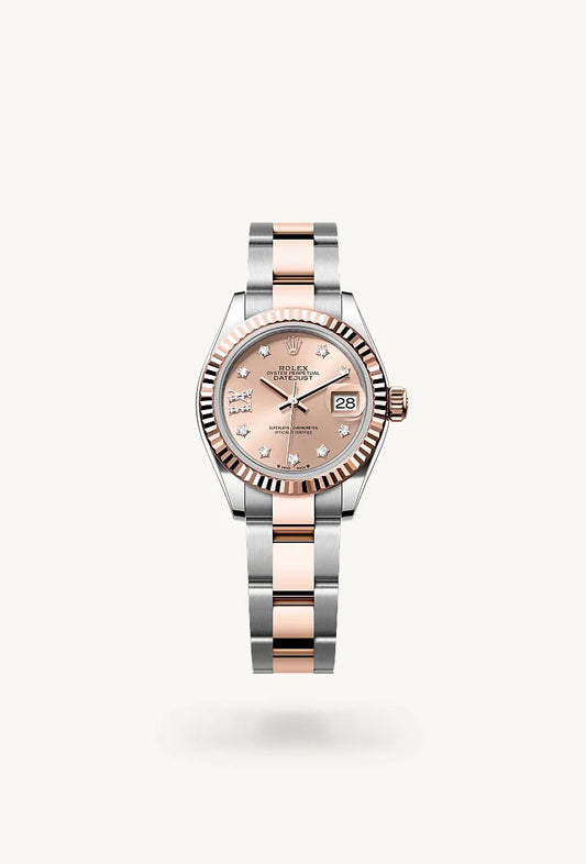 rolex Lady-Datejust in Everose Rolesor - combination of Oystersteel and Everose gold, M279171-0028 - Rolex Boutique - Palo Alto