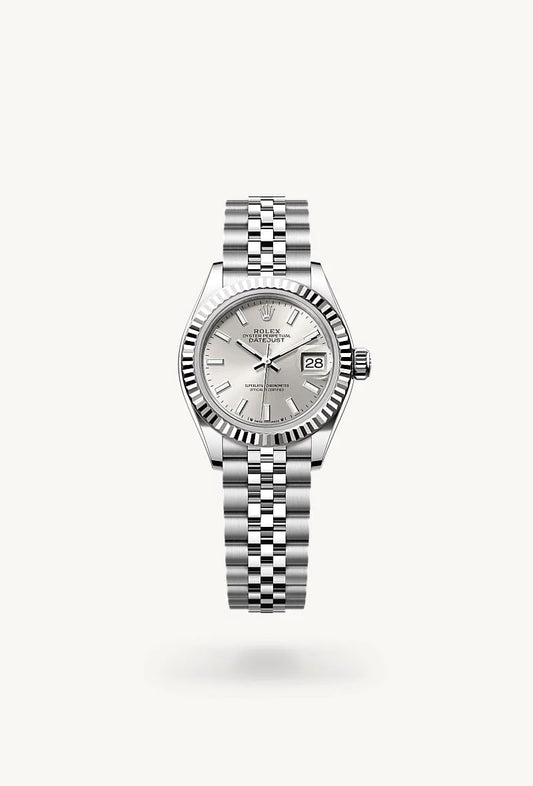 rolex Lady-Datejust in White Rolesor - combination of Oystersteel and white gold, M279174-0005 - Rolex Boutique - Palo Alto