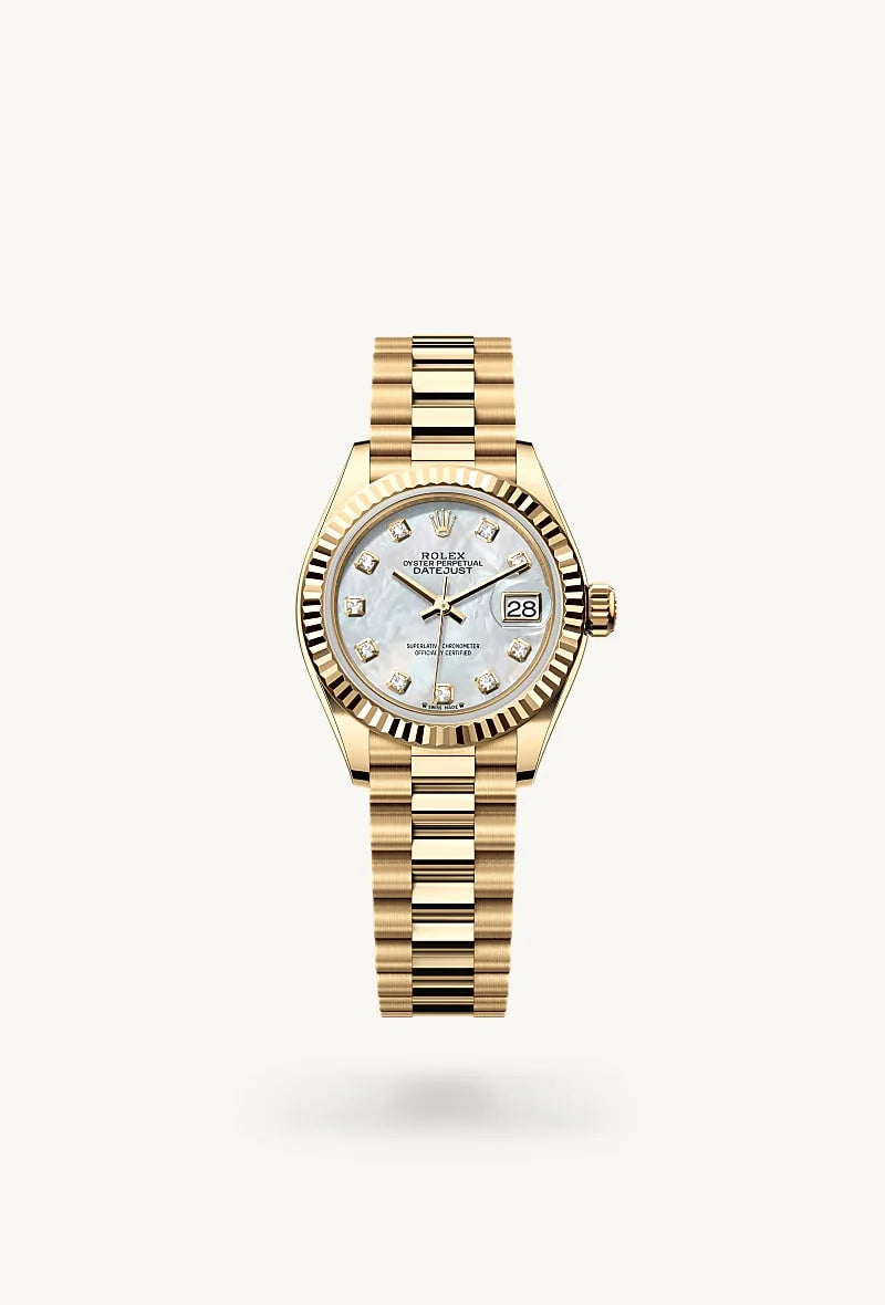 Rolex Lady-Datejust in 18 kt yellow gold, M279178-0025 - Rolex Boutique Palo Alto