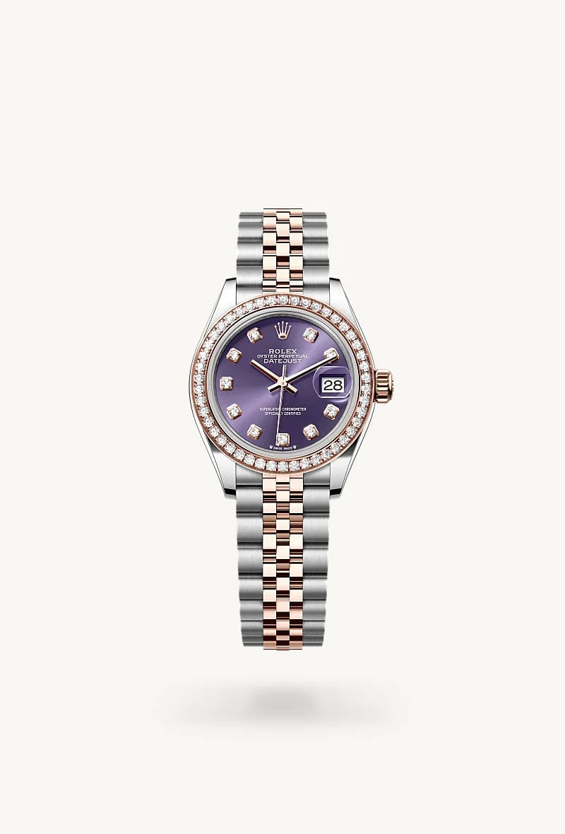 Rolex Lady-Datejust in Everose Rolesor - combination of Oystersteel and Everose gold, M279381RBR-0015 - Rolex Boutique Palo Alto