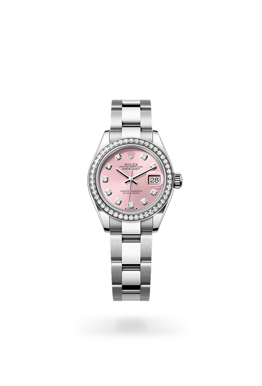 rolex Lady-Datejust in White Rolesor - combination of Oystersteel and white gold, M279384RBR-0004 - Rolex Boutique - Palo Alto
