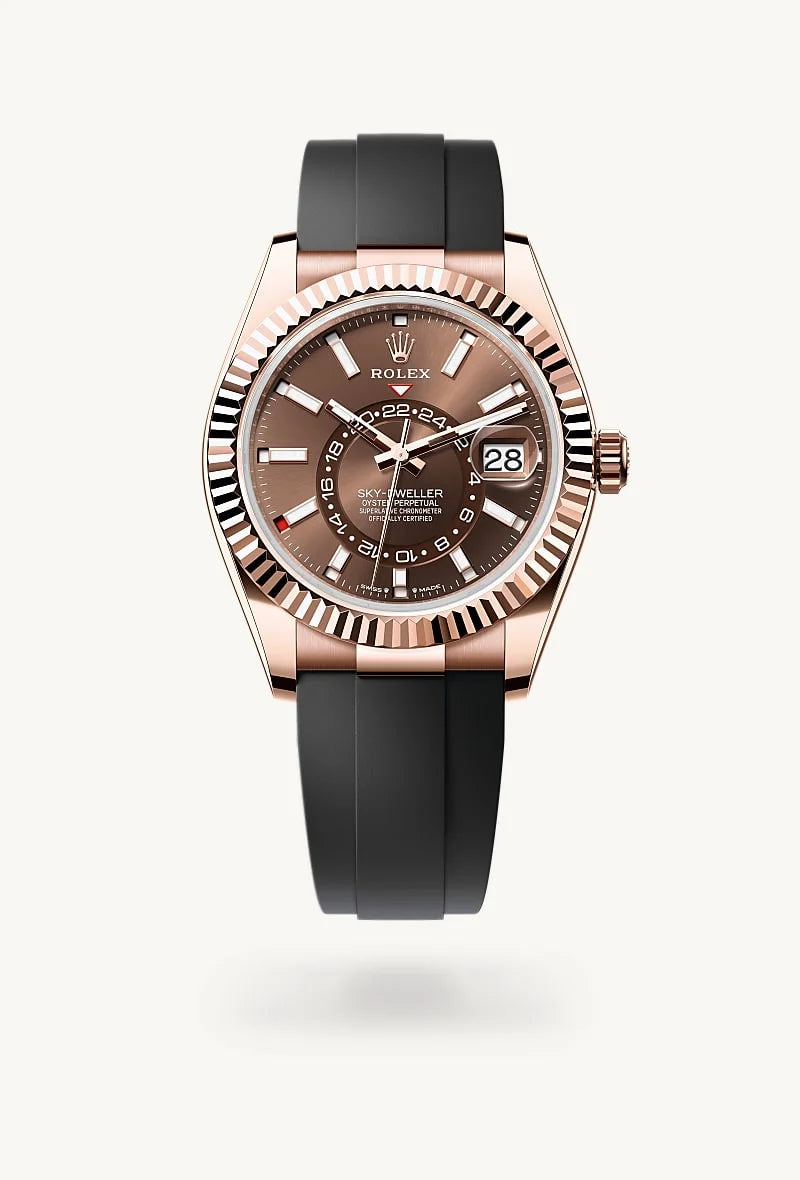 Rolex Sky-Dweller in 18 kt Everose gold, M336235-0002 - Rolex Boutique Palo Alto