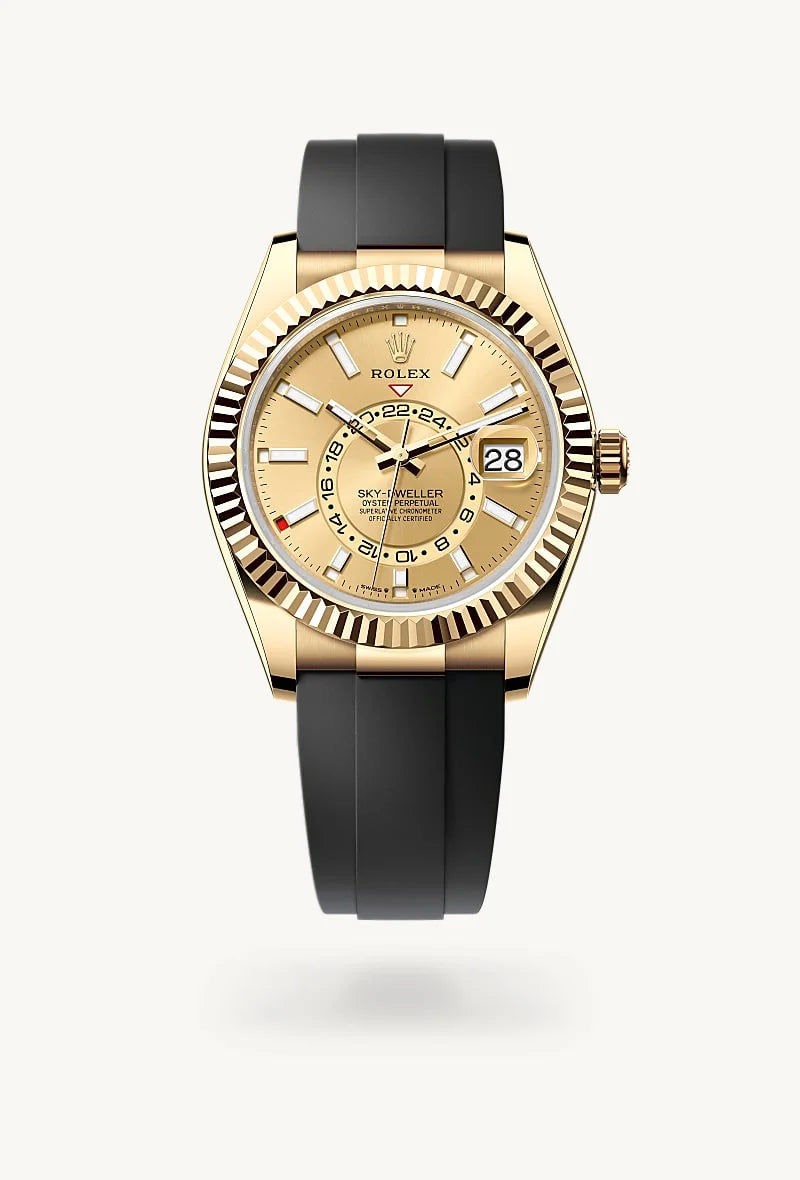 Rolex Sky-Dweller in 18 kt yellow gold, M336238-0001 - Rolex Boutique Palo Alto