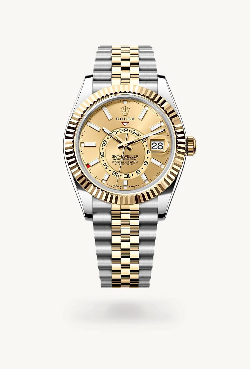 Rolex Sky-Dweller in Yellow Rolesor - combination of Oystersteel and yellow gold, M336933-0002 - Rolex Boutique Palo Alto
