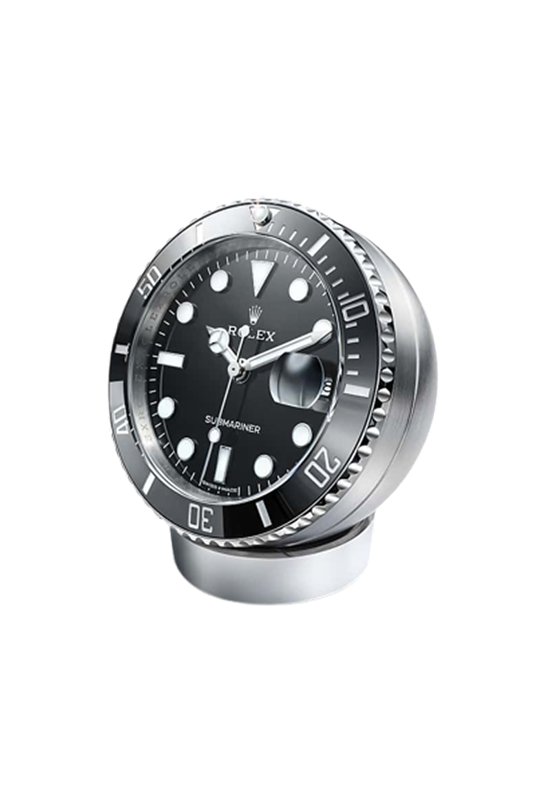 Rolex Submariner Date desk clock 80 mm, stainless steel C909010LN-0001